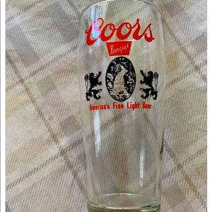 Vintage Coors Light beer glass